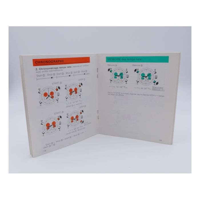 Omega Chronographe Seamaster 1/100 Livret - Booklet - Cal 1670