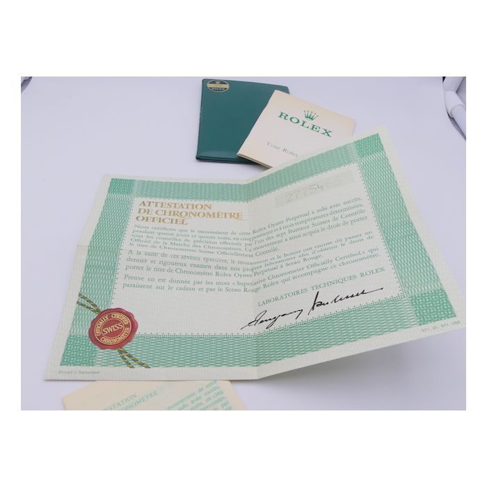 copy ofRolex 79173 Attestation-Garantie