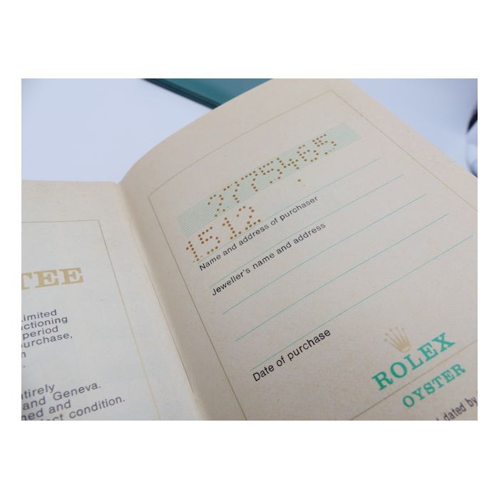 copy ofRolex 79173 Attestation-Garantie