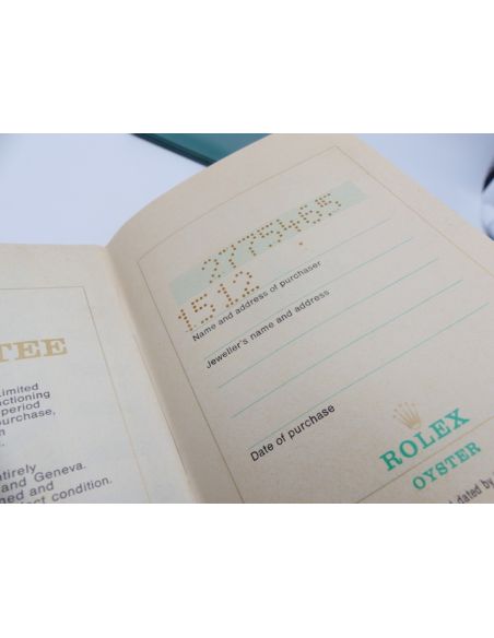 copy ofRolex 79173 Attestation-Garantie