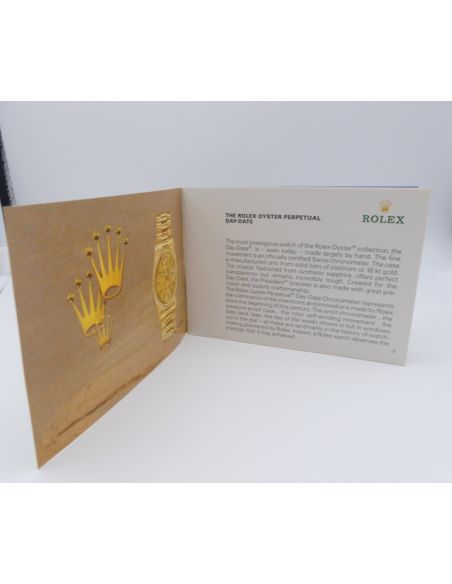 Rolex Day-Date Booklet - 1987