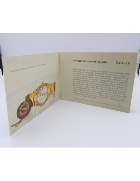 Rolex oyster Date Booklet - 1997