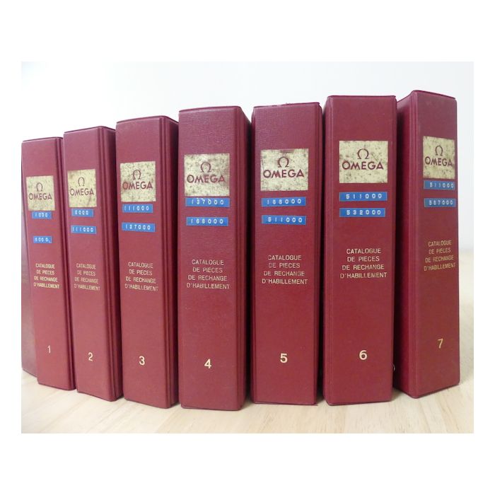 Omega Catalogues de pièces de rechange d'habillement - Vintage technical books