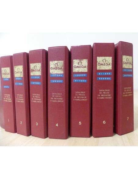 Omega Catalogues de pièces de rechange d'habillement - Vintage technical books