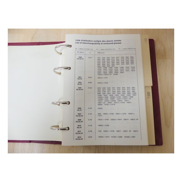 Omega Catalogues de pièces de rechange d'habillement - Vintage technical books