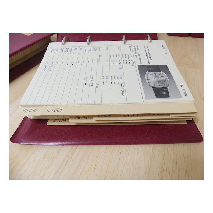 Omega Catalogues de pièces de rechange d'habillement - Vintage technical books