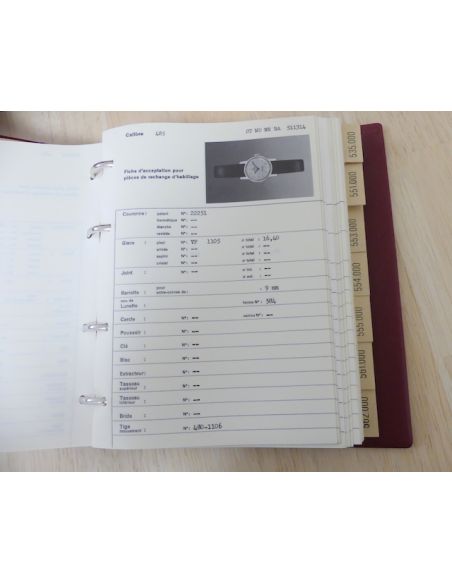 Omega Catalogues de pièces de rechange d'habillement - Vintage technical books