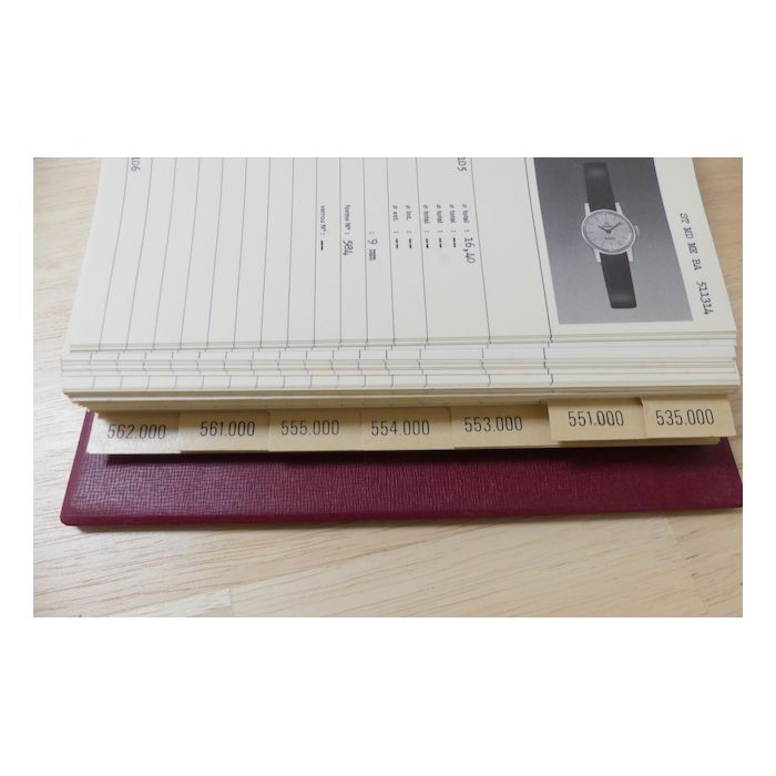 Omega Catalogues de pièces de rechange d'habillement - Vintage technical books