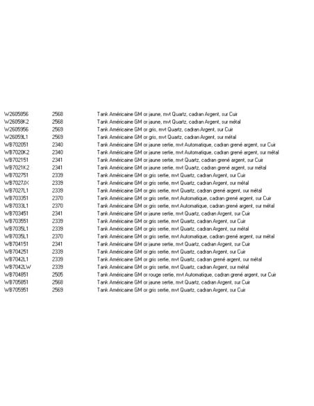 Cartier Tank US LM Verre - Glass - VC120027B