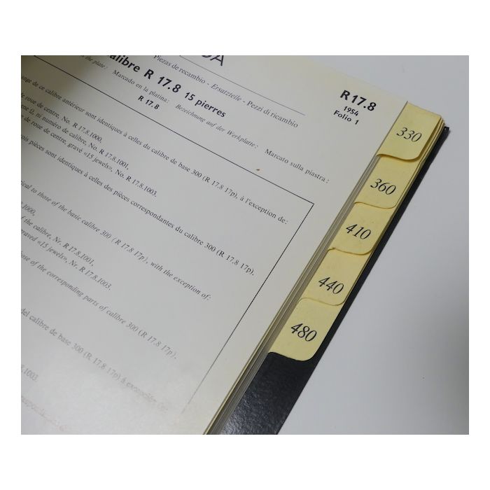 Omega GF 620-1 Catalogue des pièces - Spare parts Catalogue