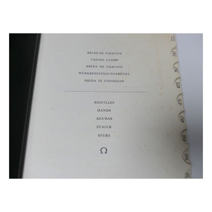 Omega GF 620-3 Catalogue des pièces - Spare parts Catalogue