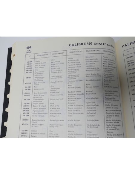 Omega GF 620-3 Catalogue des pièces - Spare parts Catalogue