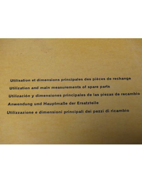 Omega Catalogue des pièces de rechange - Spare parts Catalogue - 1967