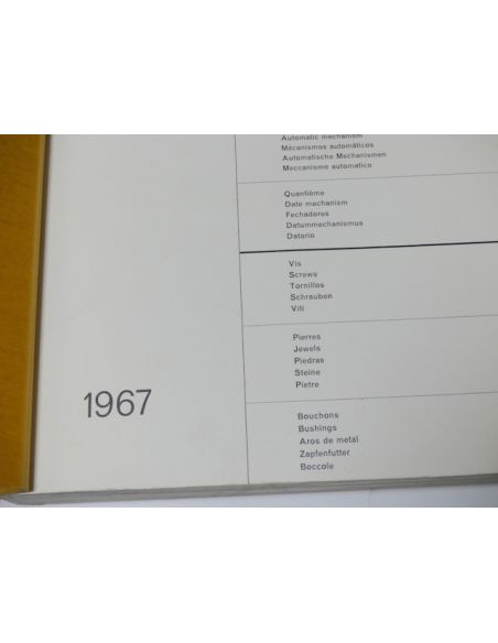 Omega Catalogue des pièces de rechange - Spare parts Catalogue - 1967
