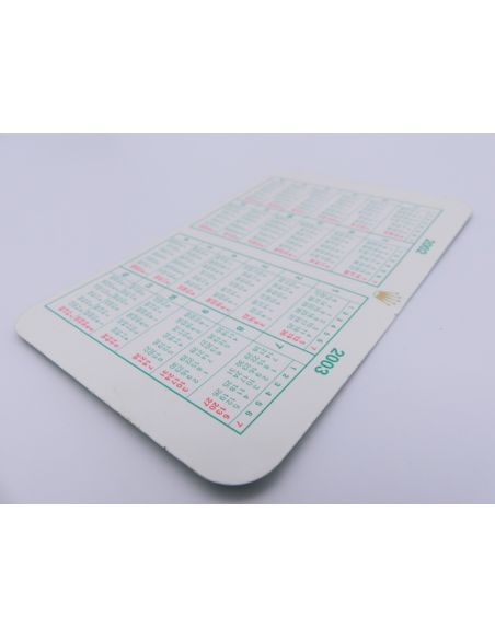 copy ofRolex world map calendar 1997/1998