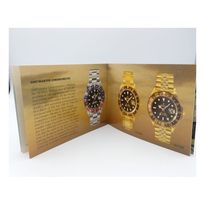 Rolex GMT-MASTER Booklet - 1987