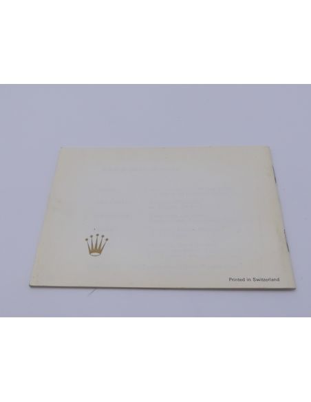 Rolex Booklet Your rolex Oyster - 1979