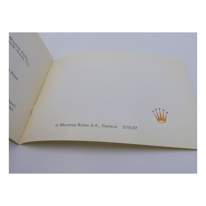 Rolex Booklet Your rolex Oyster - 1979