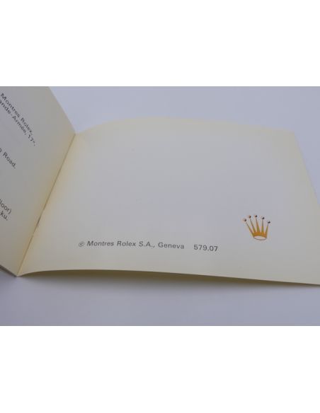 Rolex Booklet Your rolex Oyster - 1979