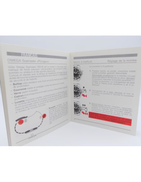 Omega Seamaster Auto 200m Livret - Booklet - Cal 1111
