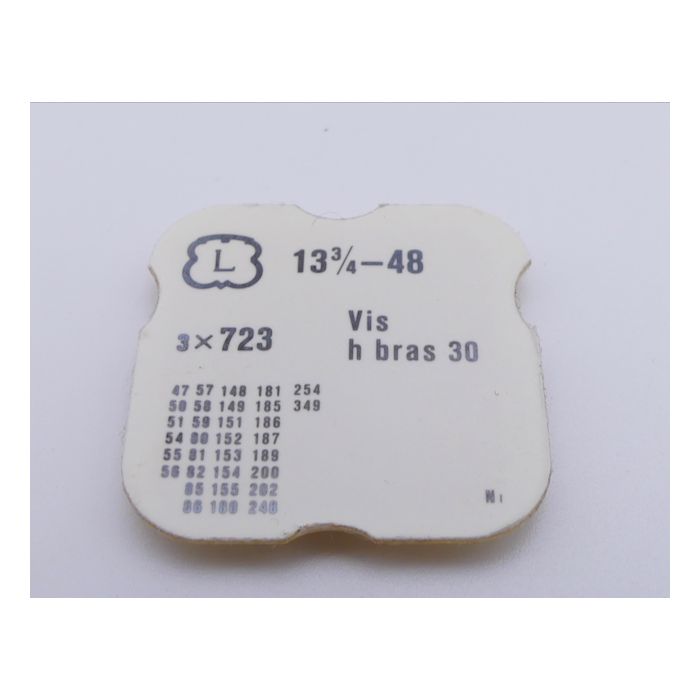 Landeron 48 - 723 Axe de balancier (à l'unité) - Balancer staff pivoted (per unit)