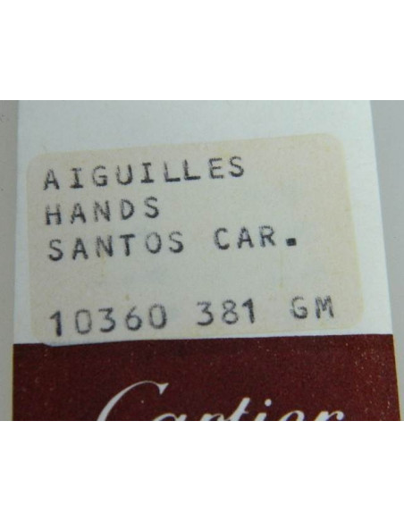 Cartier Santos GM aiguilles