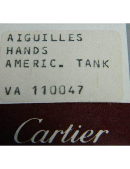 Cartier Tank americ. aiguilles