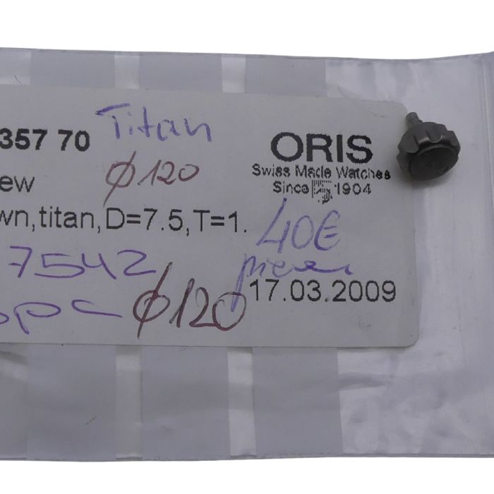 Oris 7542 couronne - crown