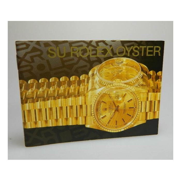Livret Rolex Oyster espagnol