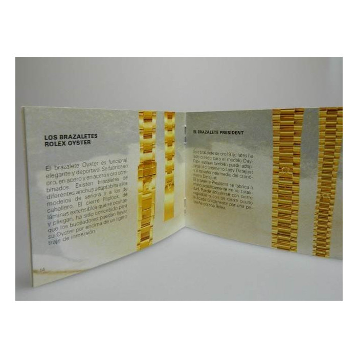Livret Rolex Oyster espagnol