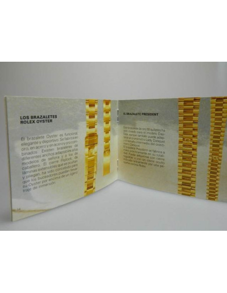 Livret Rolex Oyster espagnol