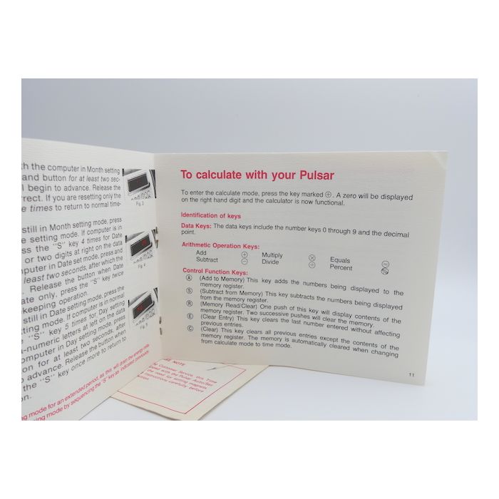 copy ofPulsar Calculator stylo + booklet