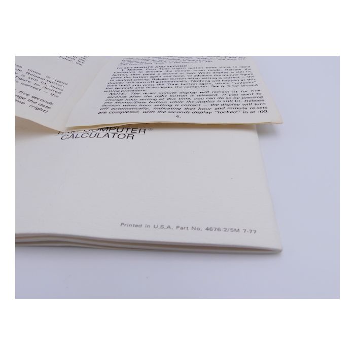 copy ofPulsar Calculator stylo + booklet