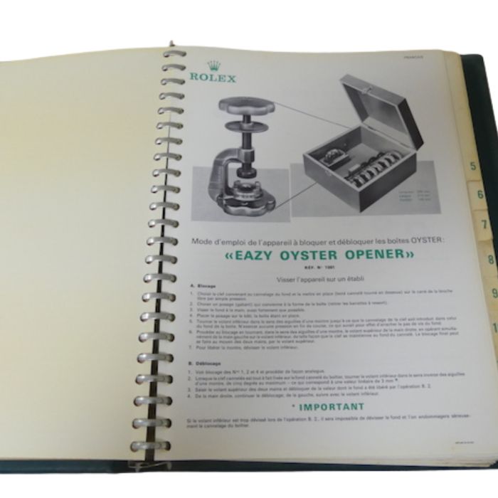 copy ofRolex R5 Catalogue des pièces - Spare parts Catalogue