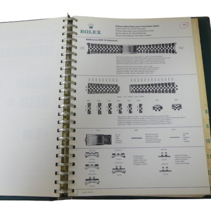 copy ofRolex R5 Catalogue des pièces - Spare parts Catalogue