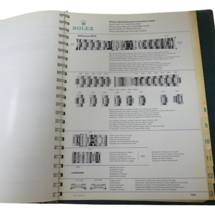 copy ofRolex R5 Catalogue des pièces - Spare parts Catalogue