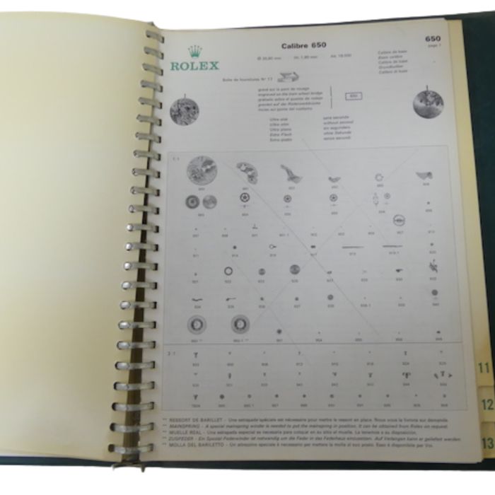 copy ofRolex R5 Catalogue des pièces - Spare parts Catalogue