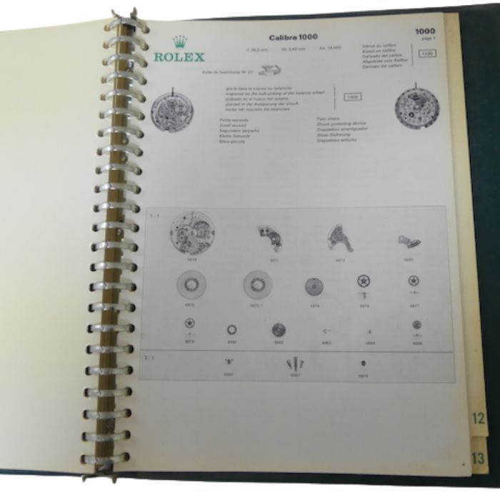 copy ofRolex R5 Catalogue des pièces - Spare parts Catalogue
