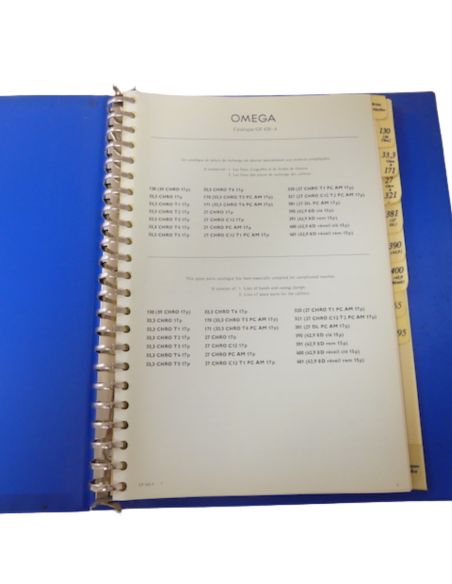 Omega GF 620-4 Catalogue des pièces - Spare parts Catalogue