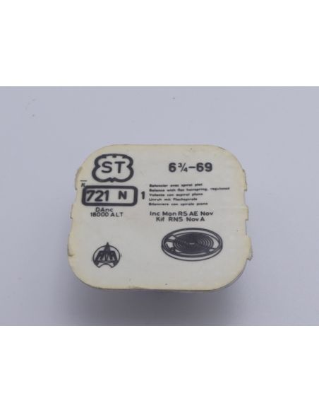 ST 69 - 721 N Balancier avec spiral plat (à l'unité) - Balance with flat hairspring regulated (per unit)