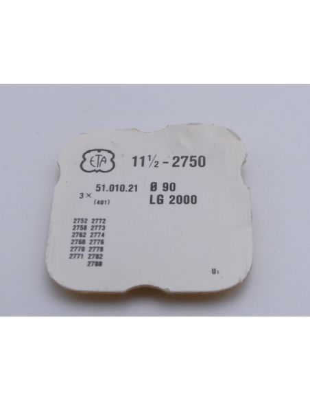 ETA 2750 - 401 Tige de remontoir (à l'unité) - Winding stem (per unit) - LG 2000