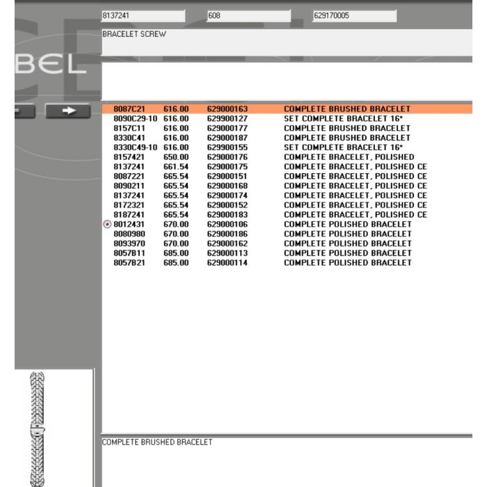 Ebel Lady Vis de bracelet OR - Screw for strap - 8137241/608