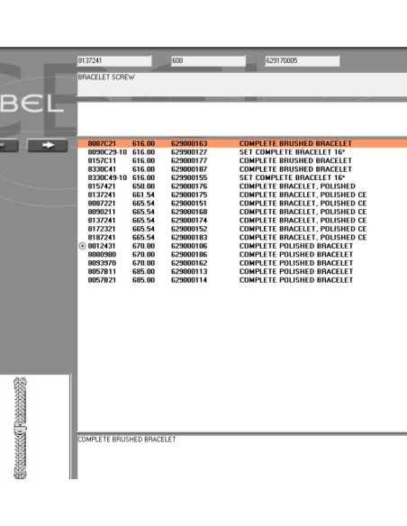 Ebel Lady Vis de bracelet OR - Screw for strap - 8137241/608