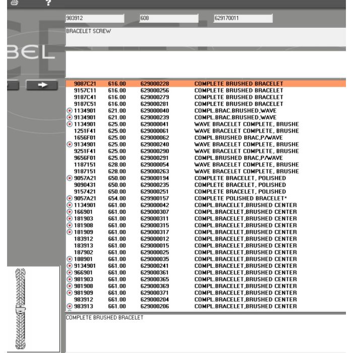 Ebel Wave Vis de bracelet - Screw for strap - 983912/608