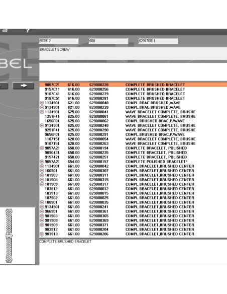 Ebel Wave Vis de bracelet - Screw for strap - 983912/608