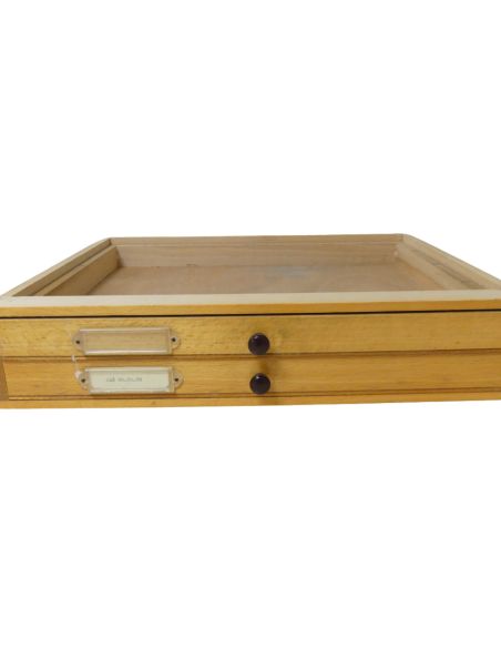 Bergeon / Robur Bloc en bois 2 tiroirs - Wood drawer