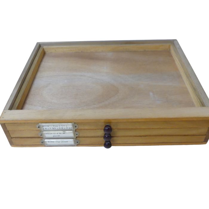 Bergeon / Robur Bloc en bois 3 tiroirs - Wood drawer