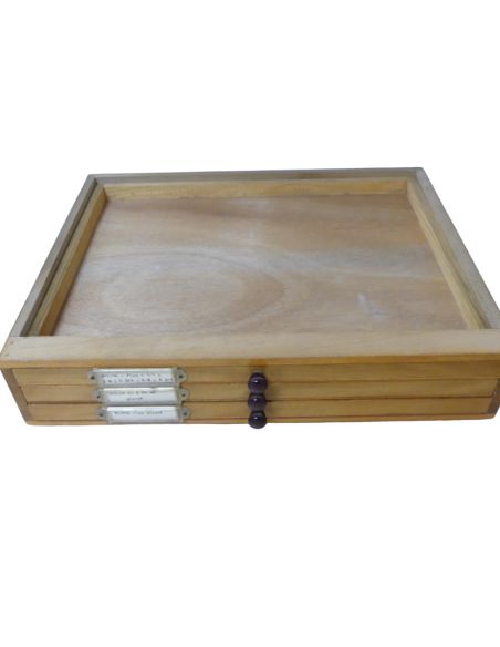 Bergeon / Robur Bloc en bois 3 tiroirs - Wood drawer