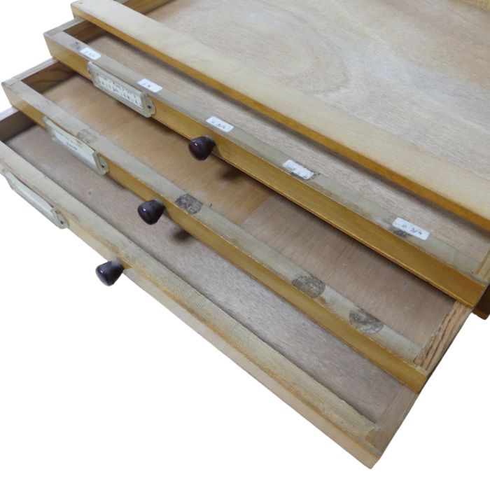 Bergeon / Robur Bloc en bois 3 tiroirs - Wood drawer