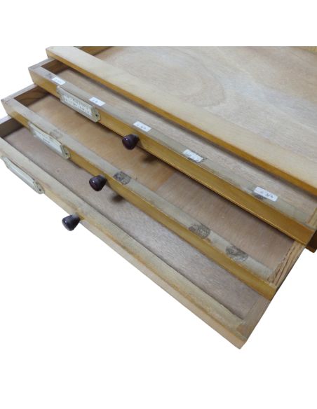 Bergeon / Robur Bloc en bois 3 tiroirs - Wood drawer